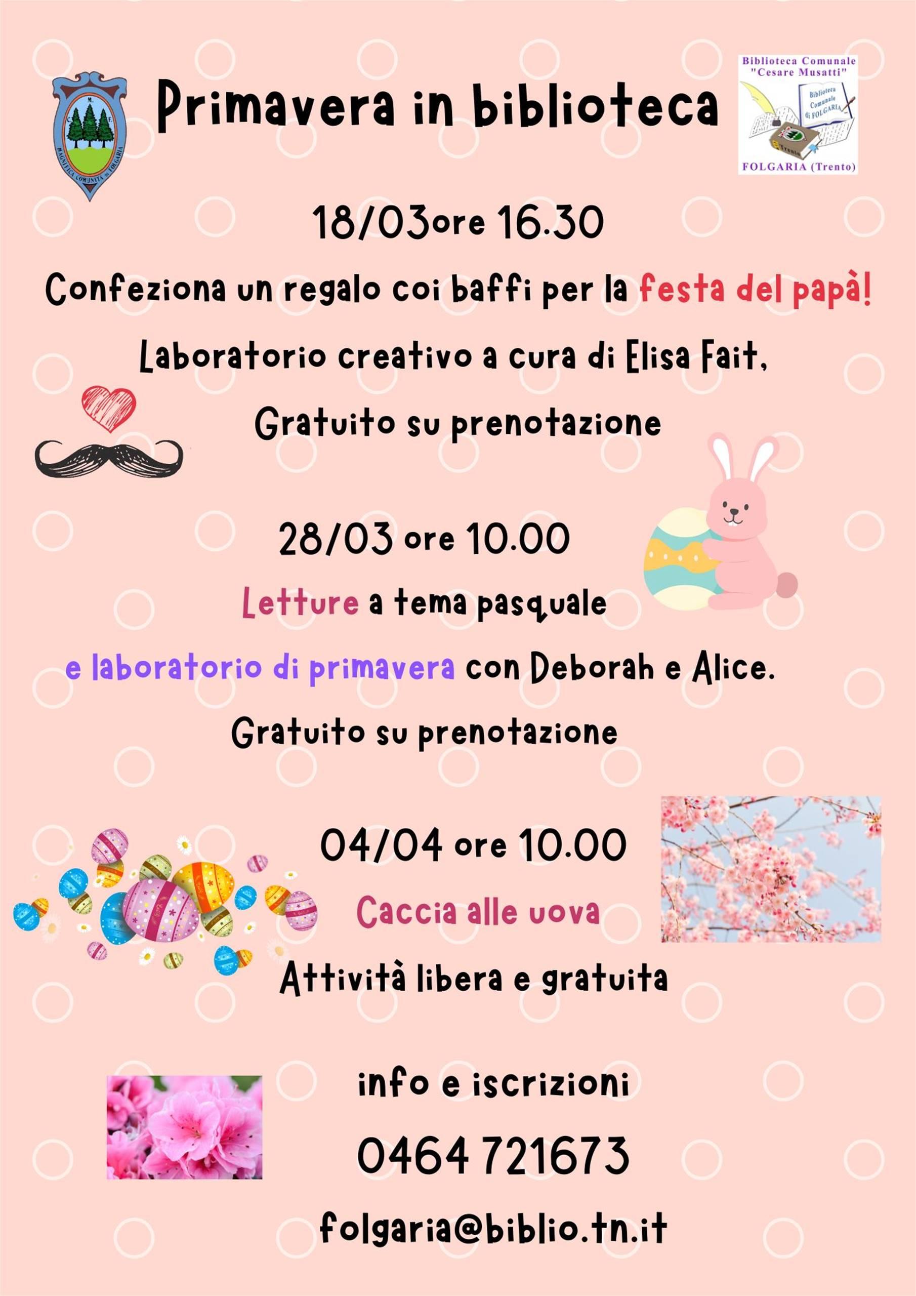 Letture a tema pasquale e laboratorio di primavera