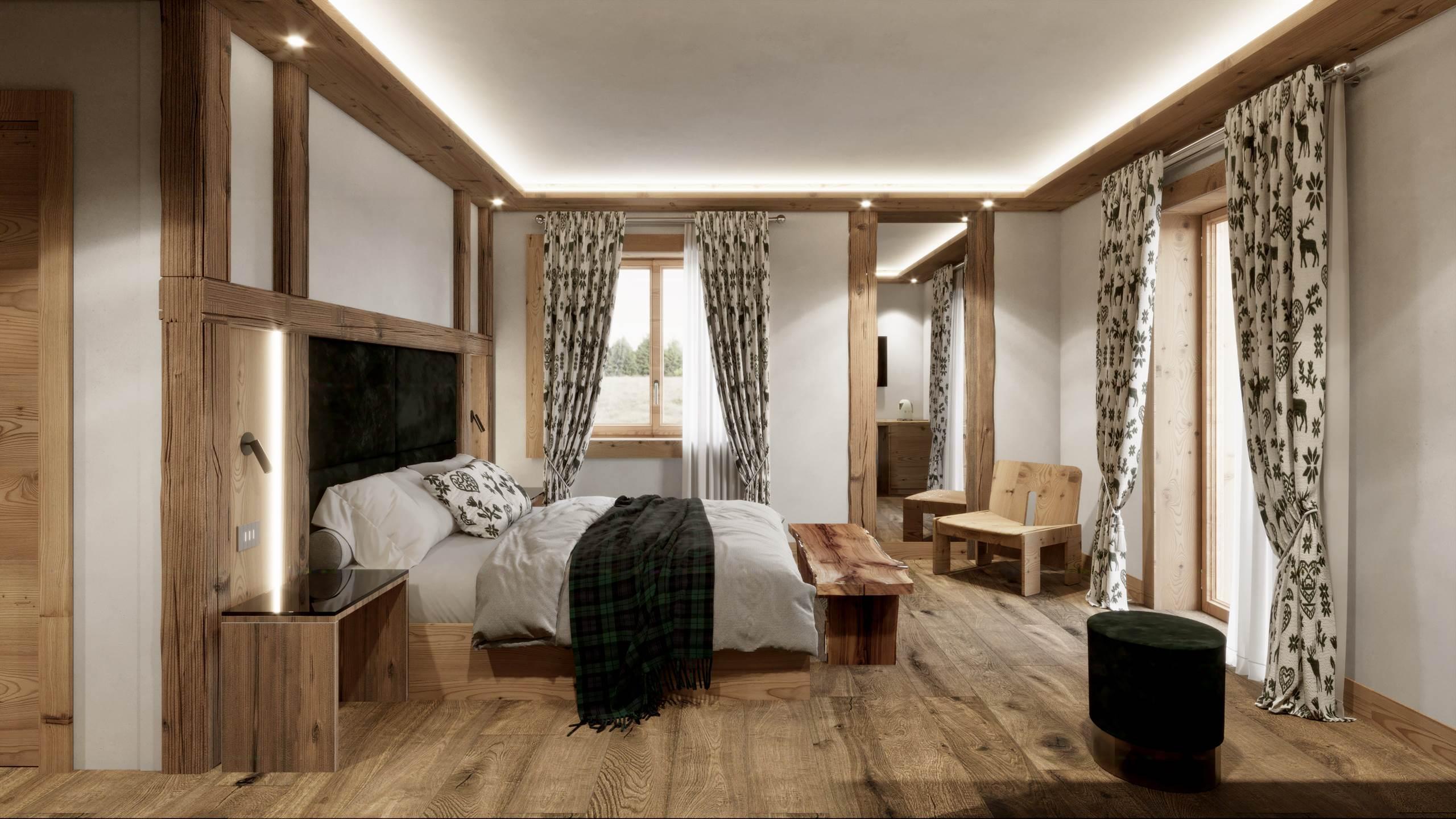 Junior suite, doccia o bagno, WC, lato giardino