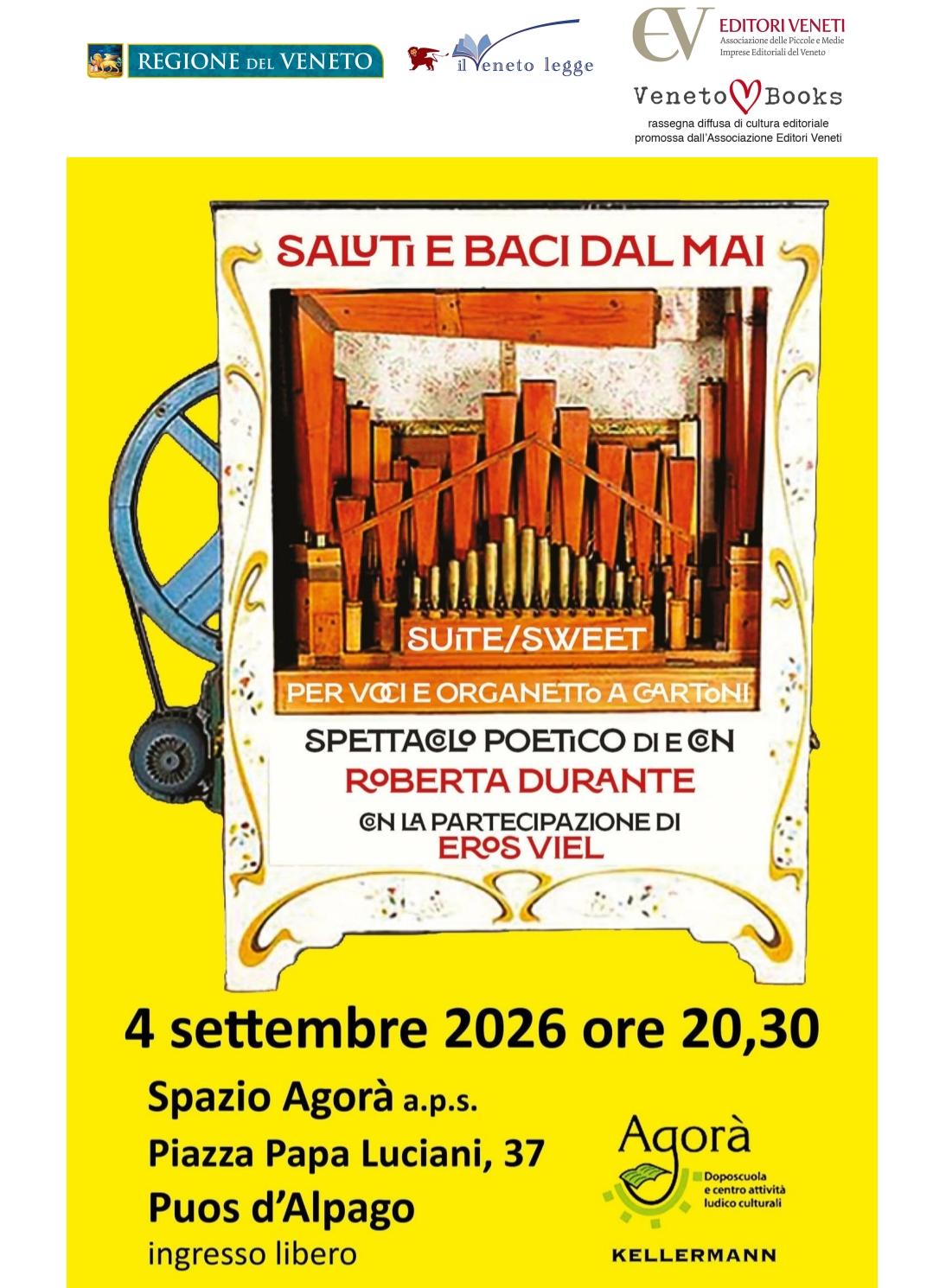 Saluti e baci dal mai – Spettacolo poetico di Roberta Durante