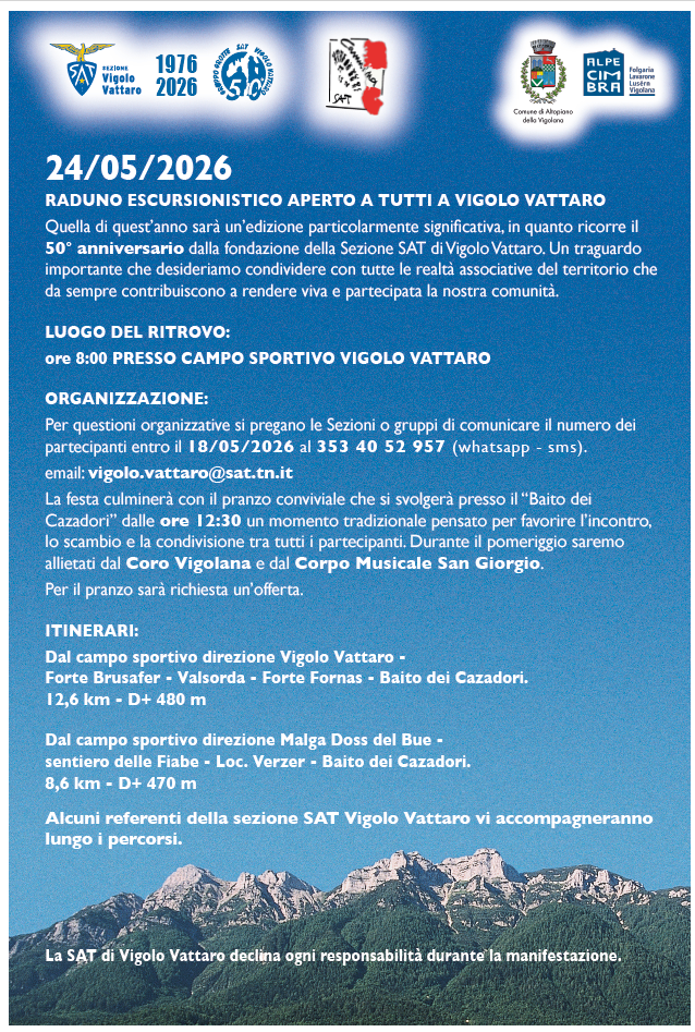 Festa di primavera - SAT di Vigolo Vattaro
