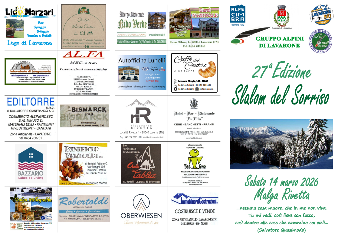 Slalom del Sorriso 27esima edizione