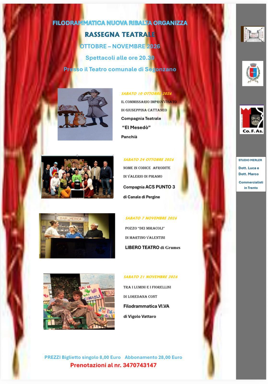 Rassegna teatrale Segonzano - Tra i lumini e i fiorellini