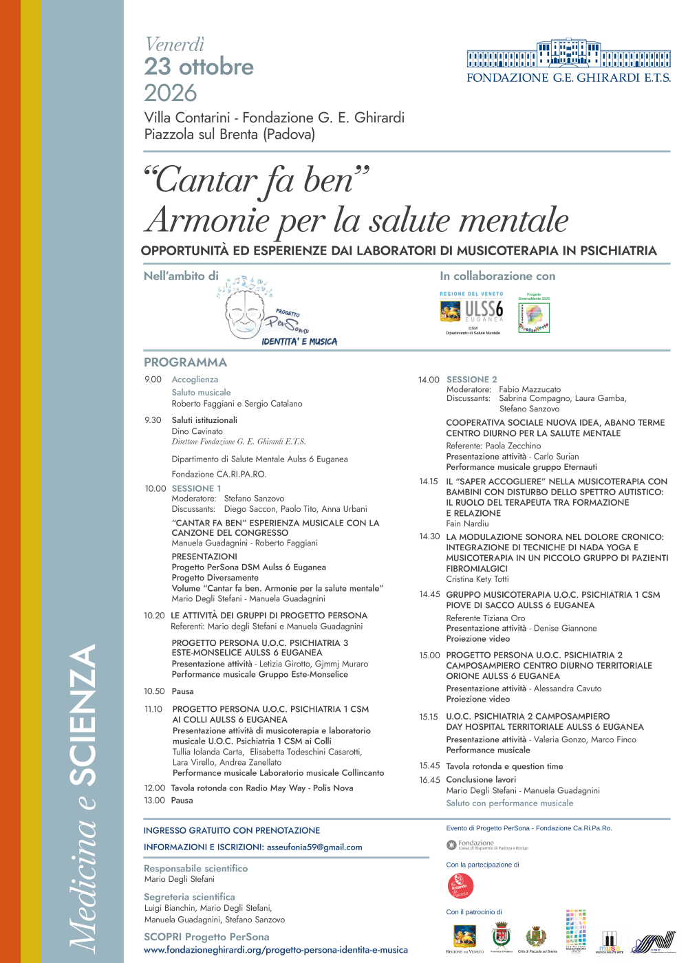 "Cantar fa ben" Armonie per la salute mentale