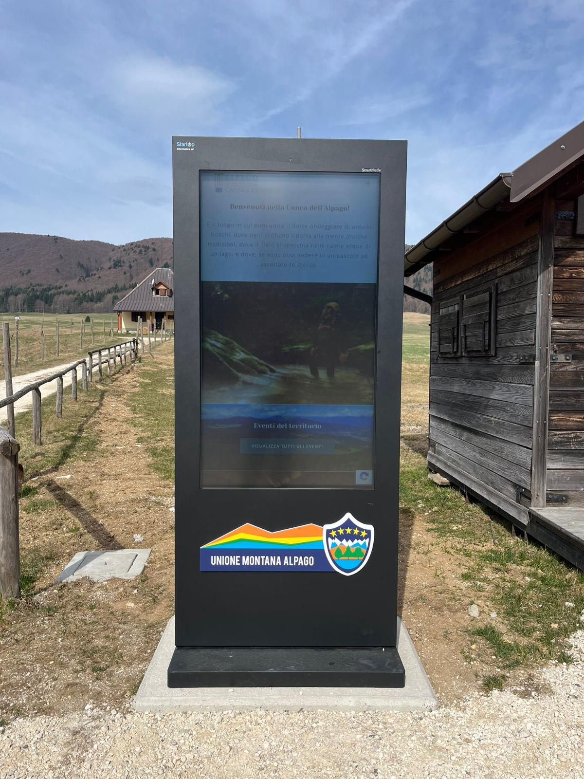Totem informativo a Pian del Cansiglio