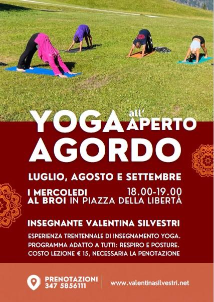 Yoga all'aperto al Broi di Agordo