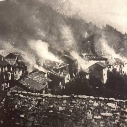 Nazi fire in Aune