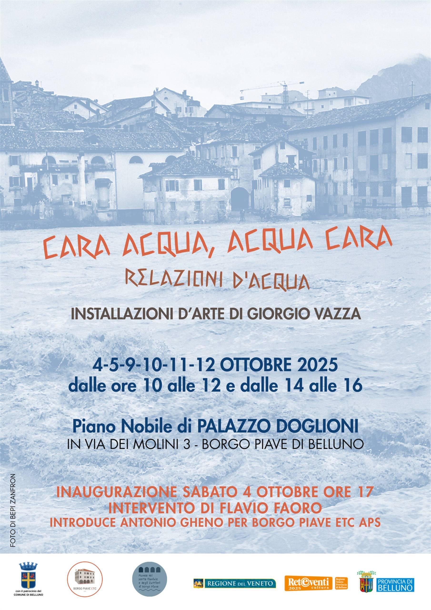 Cara acqua, acqua cara – relazioni d’acqua