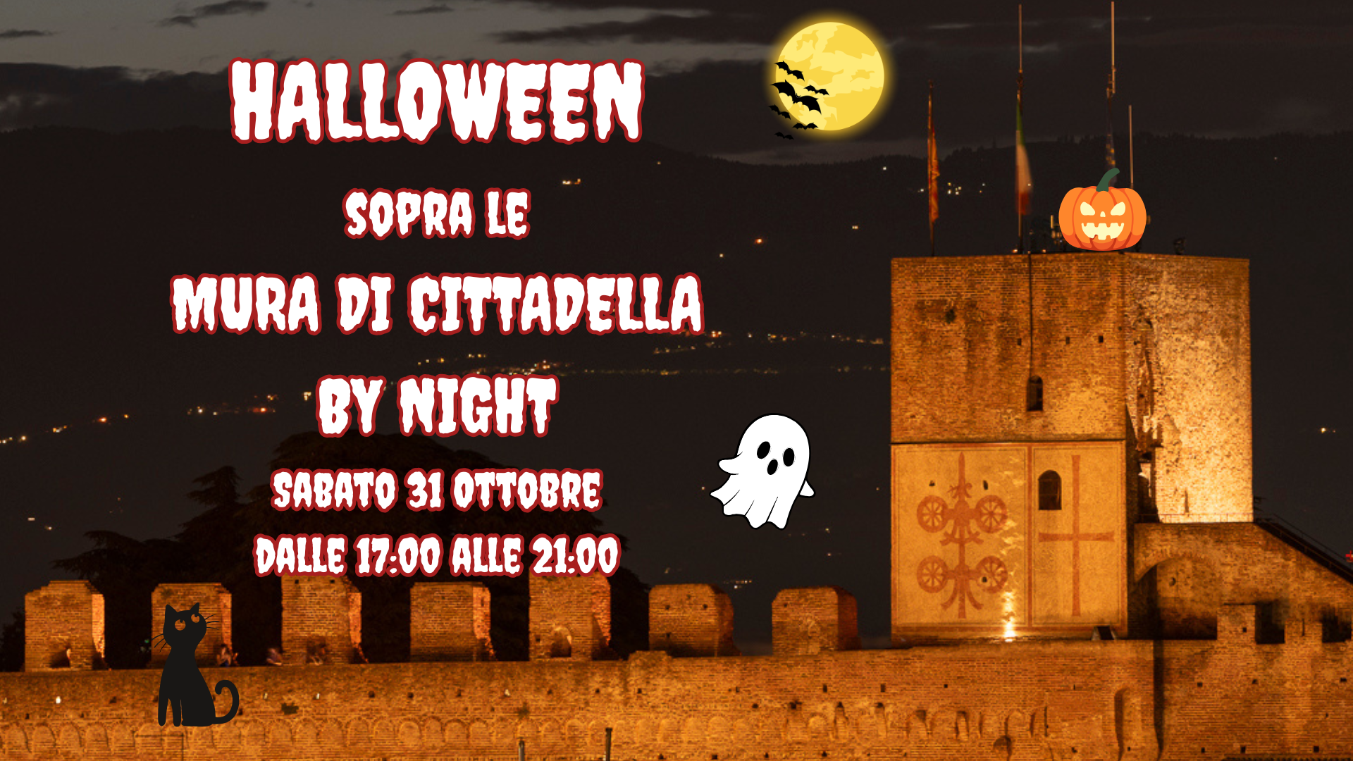 Halloween By Night sopra le Mura di Cittadella
