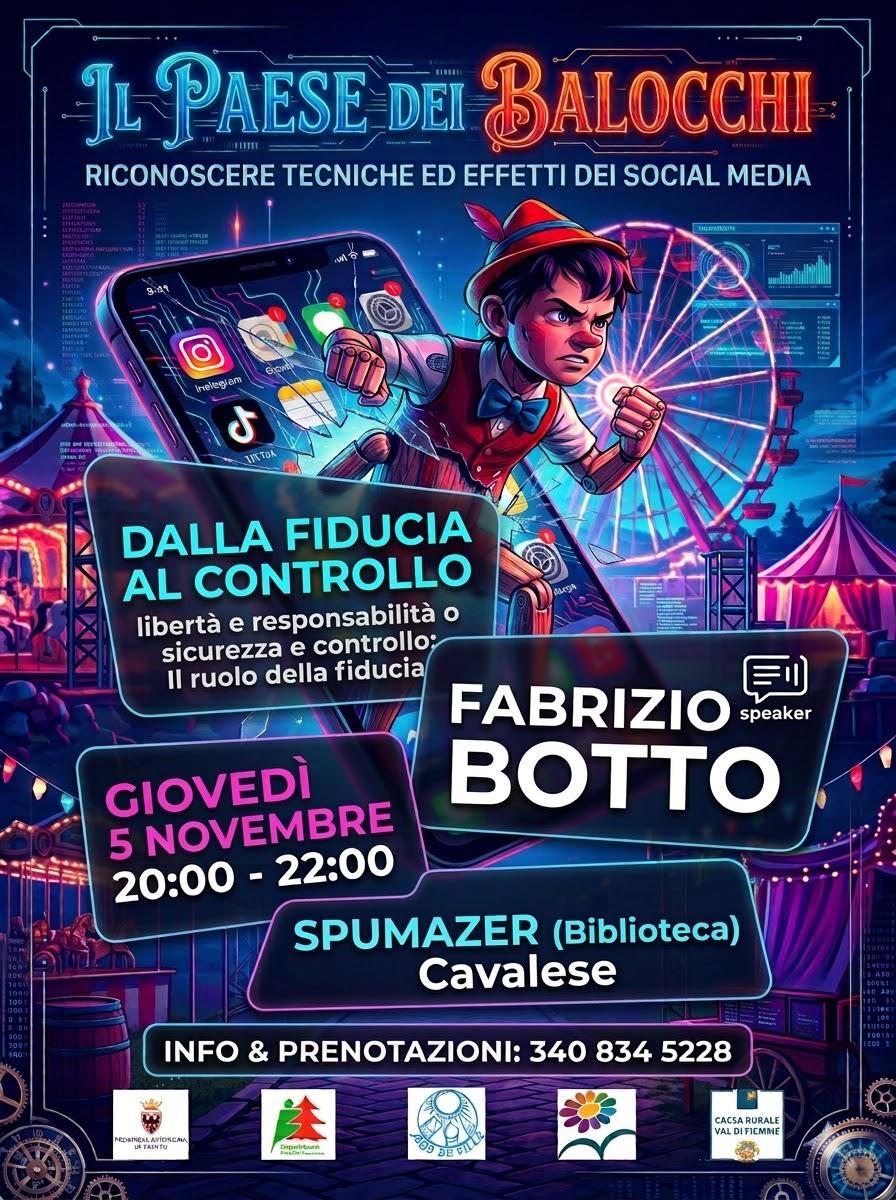 Serata con Fabrizio Botto - Il Paese dei Balocchi