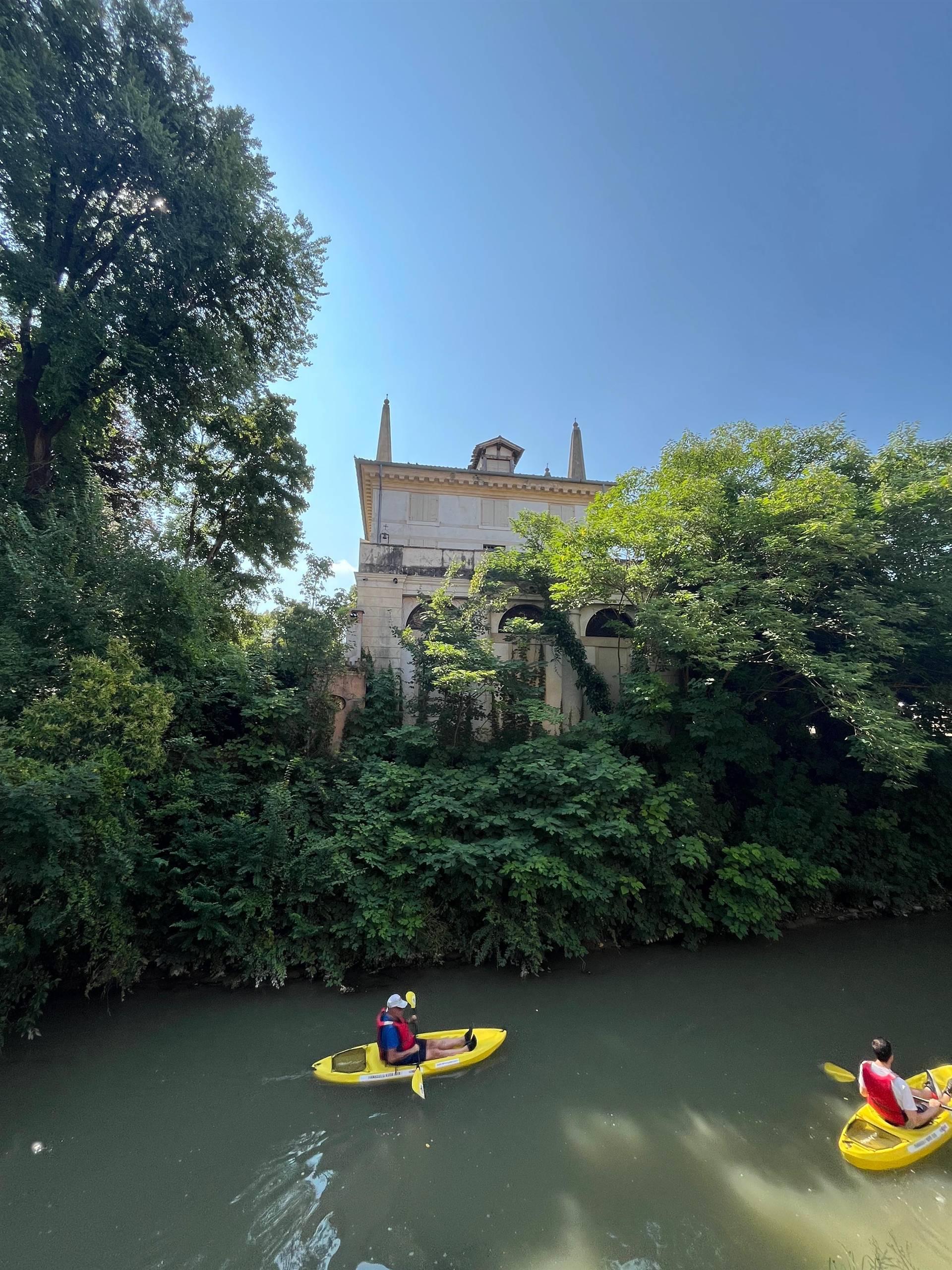In Kayak sul Naviglio a Stra