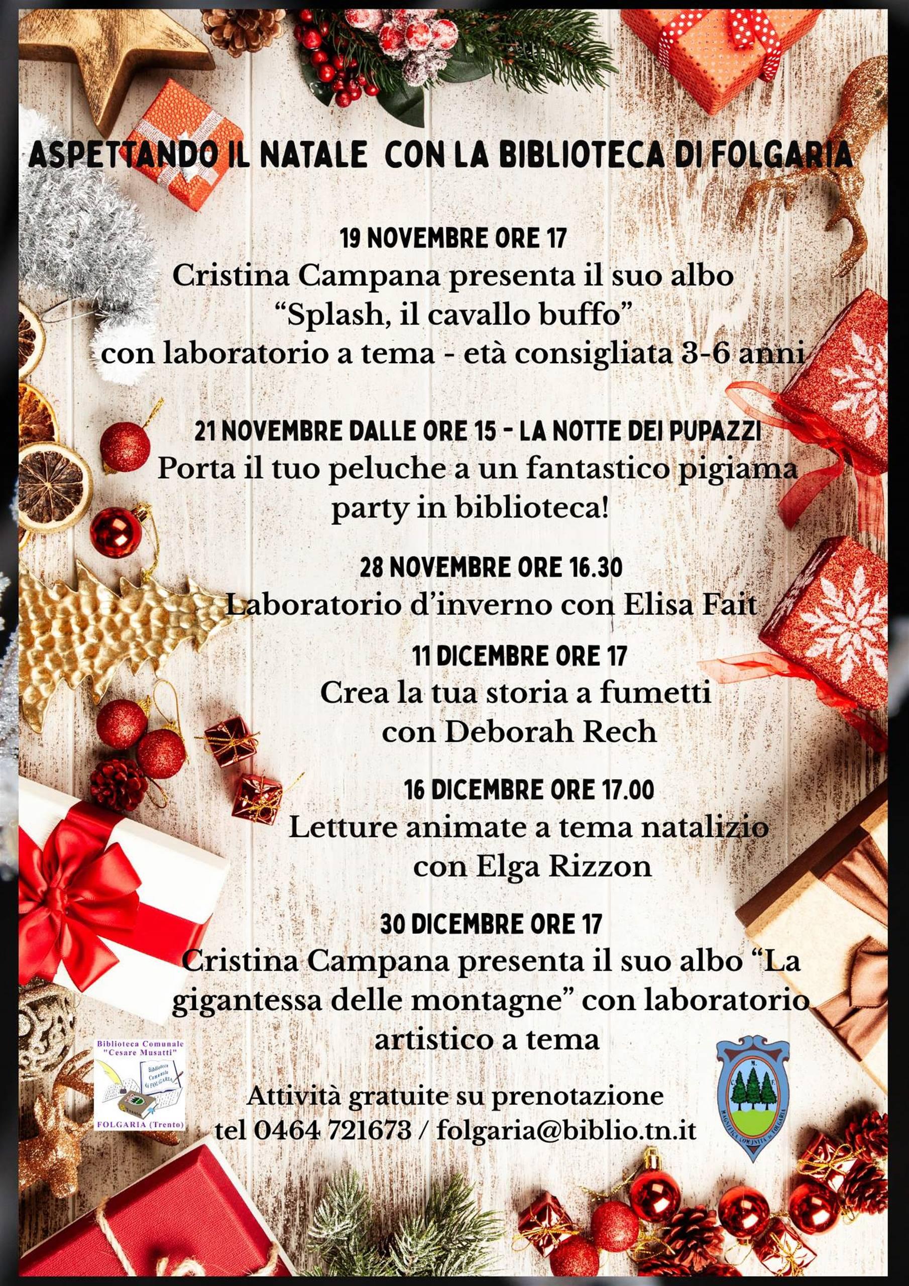 Aspettando il Natale con la Biblioteca di Folgaria