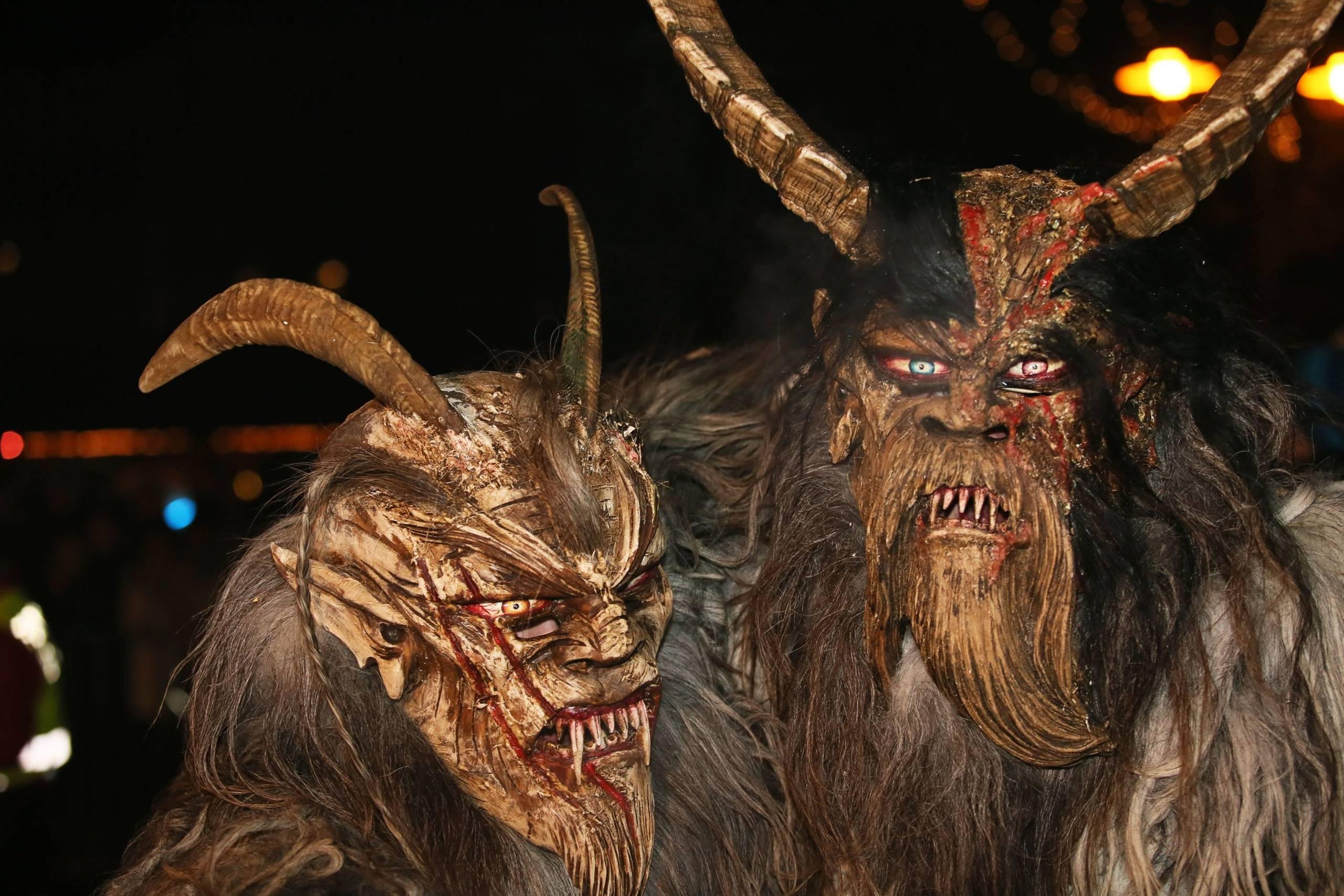 I Krampus ai mercatini di Natale Birreria Pedavena