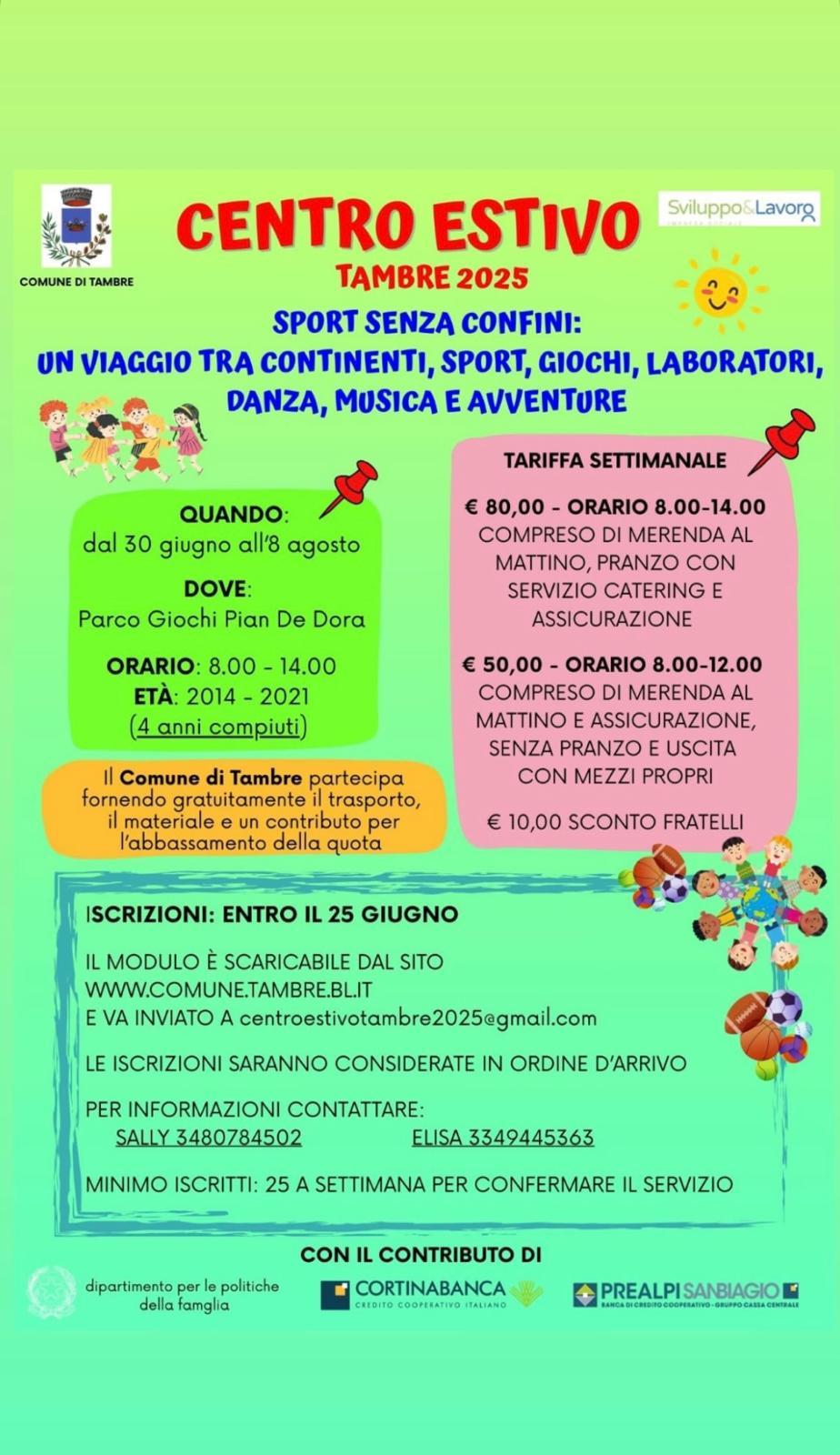 Centro estivo di Tambre