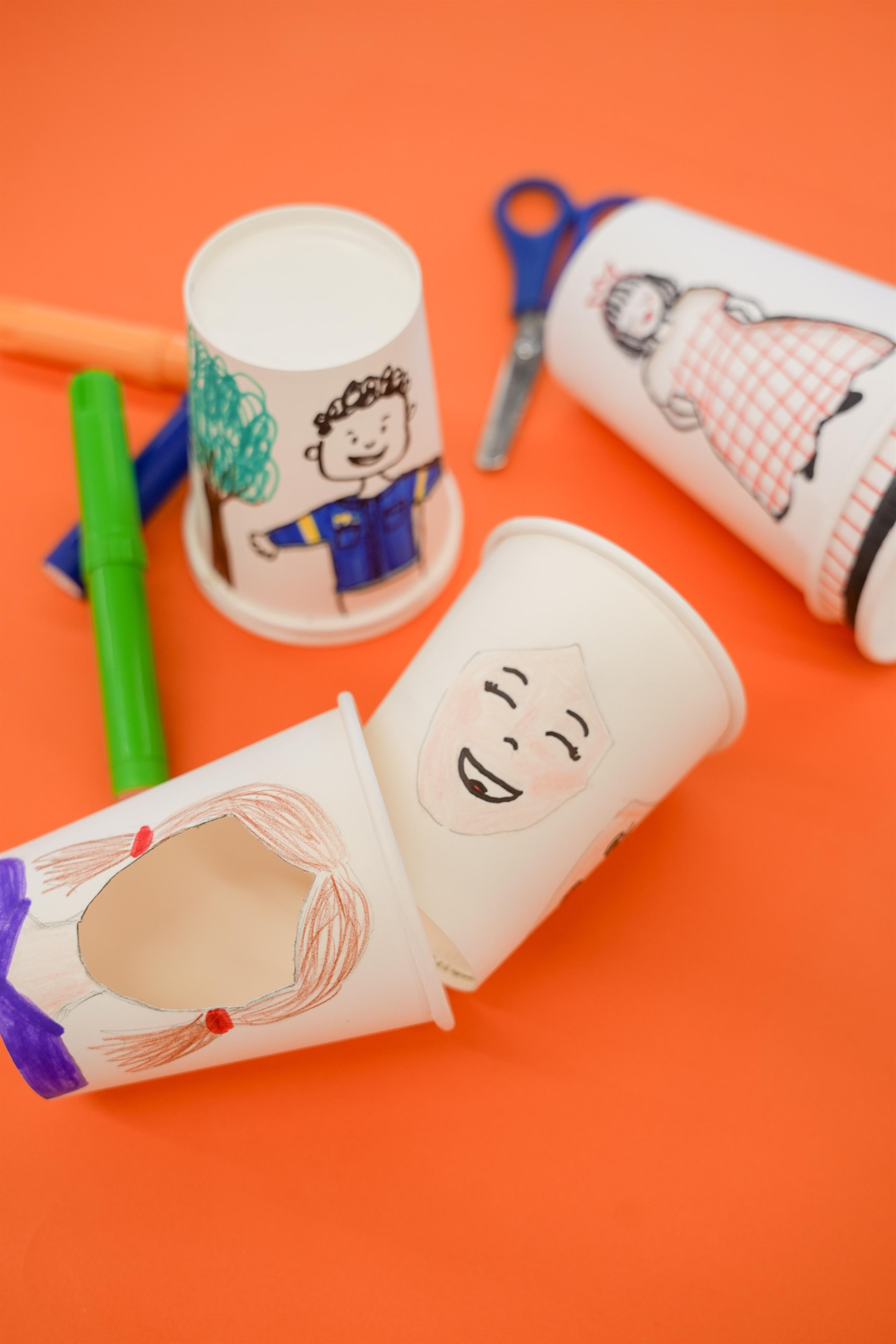 Kreativwerkstatt: Becher-Dreh-Spiel