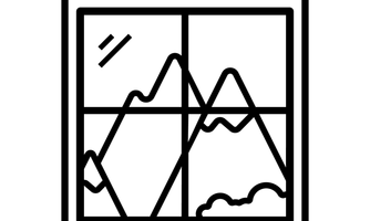A simple, stylized symbol of a bicycle. It is clearly and graphically designed.