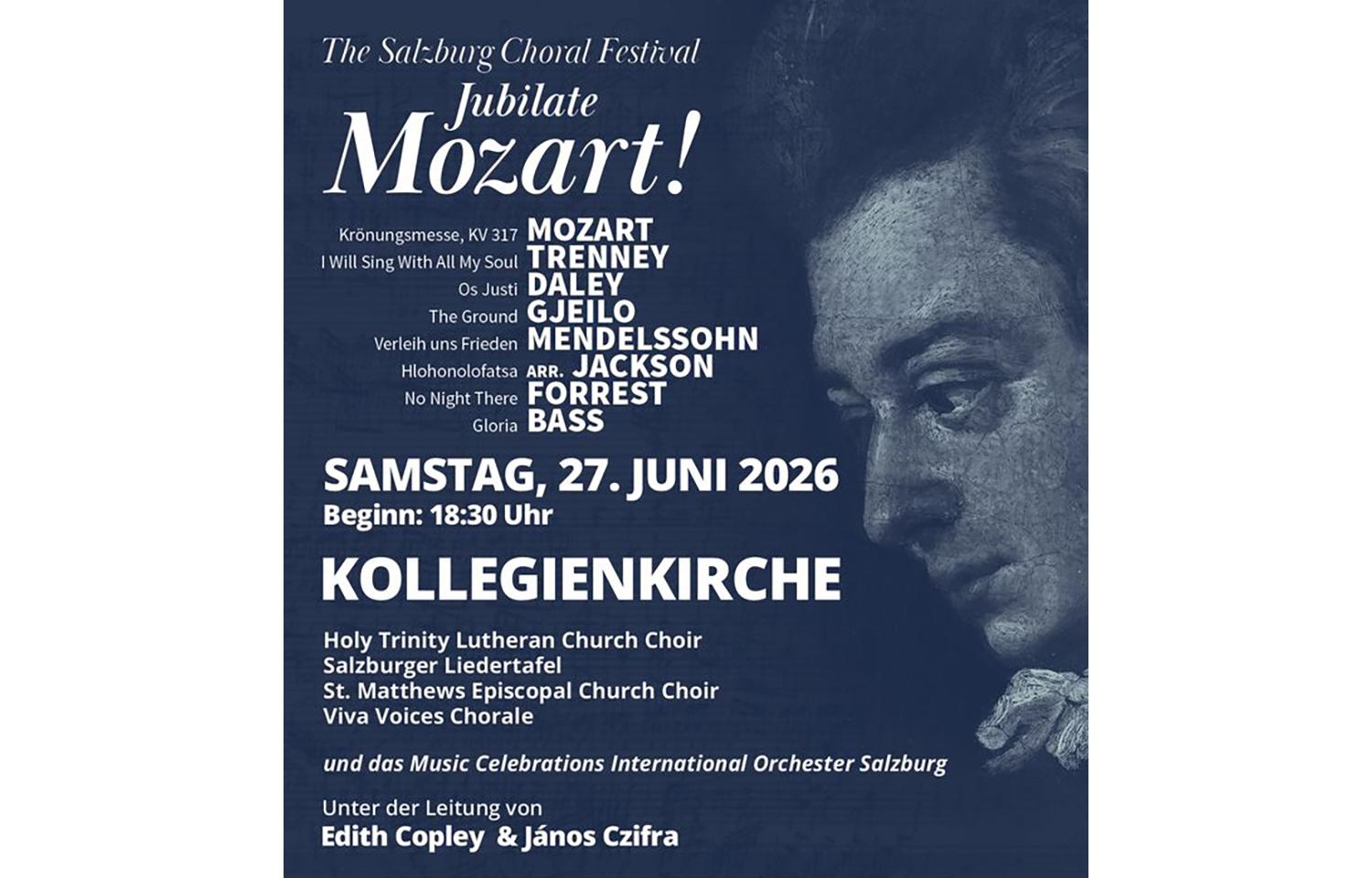 Jubilate Mozart Chor Festival & W.A. Mozart Krönungsmesse