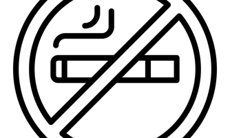 A simple, stylized symbol of a house. It symbolizes safety and home.