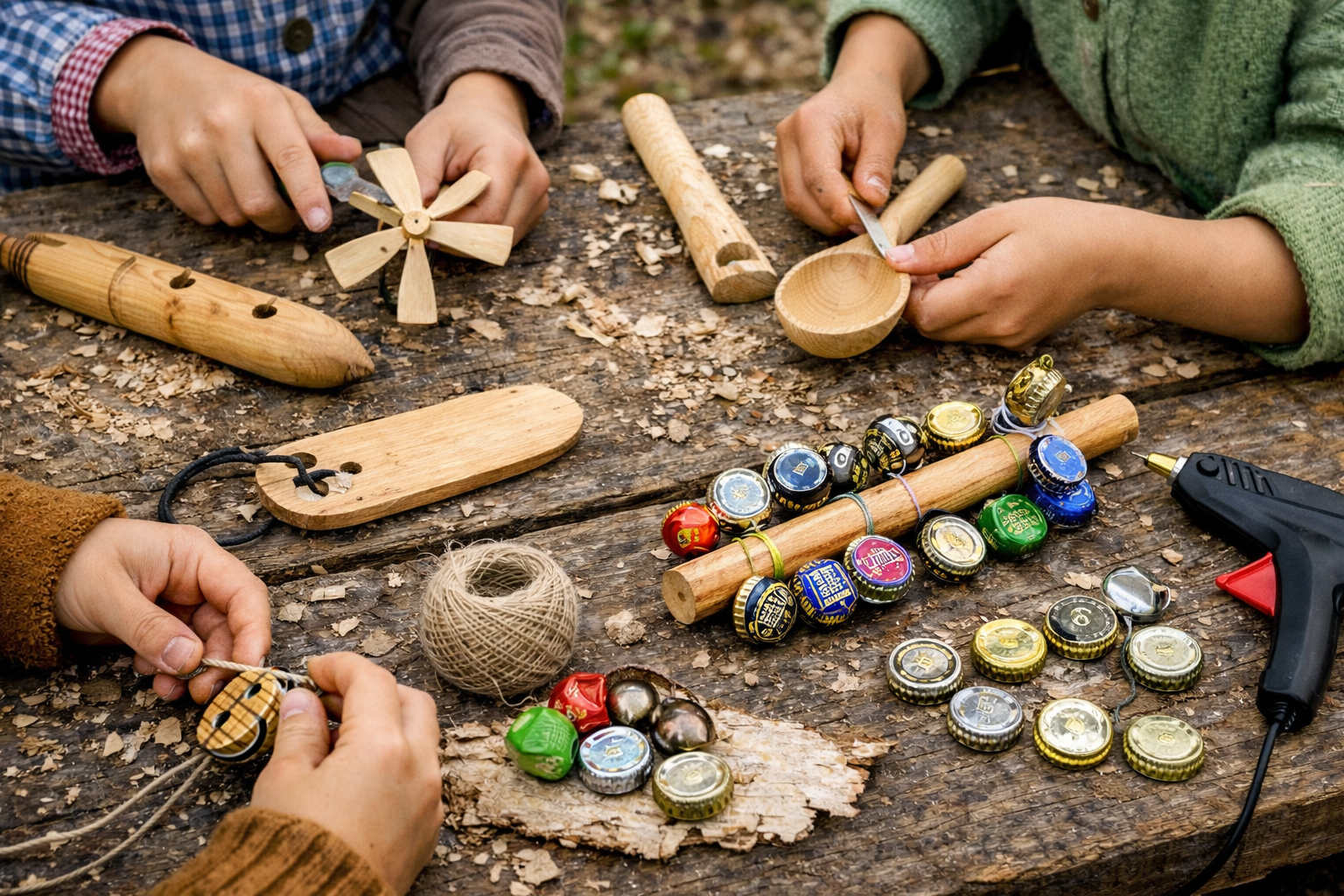 Kinderworkshop: Instrumente bau’n, schnitz’n u. spün zubuchbar Jam-Session
