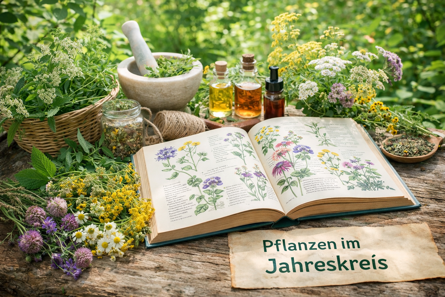Pflanzen im Jahreskreis – Pflanzenwissen Monat für Monat