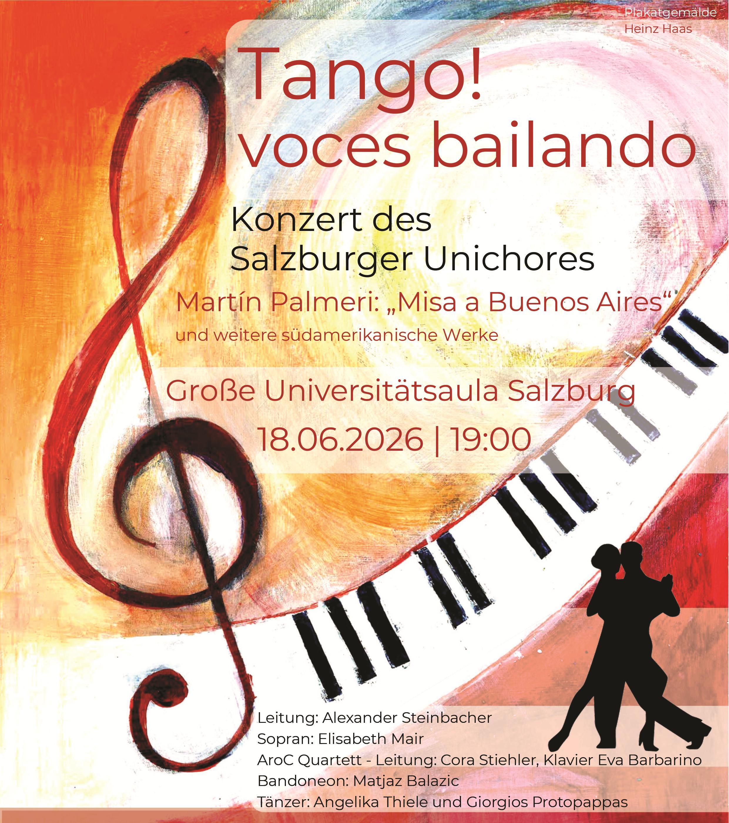 Tango! voces bailando – Konzert des Unichors Salzburg