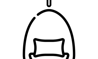 A stylized airplane on a white background. It symbolizes travel and adventure.