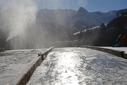 Eisstockbahn in Arbeit Eisstockbahn in Arbeit