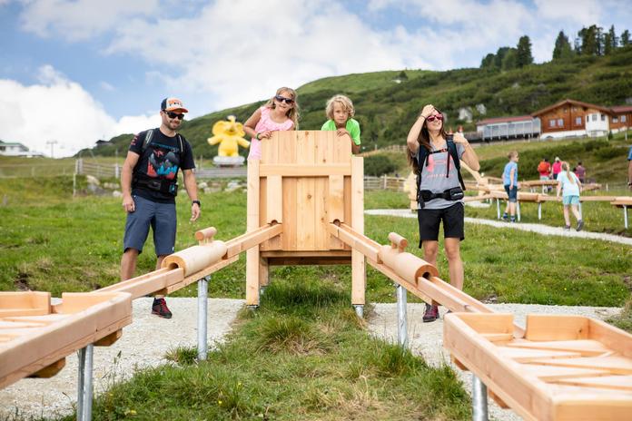 Holzkugelbahn & Kinderspielplatz Isskogel