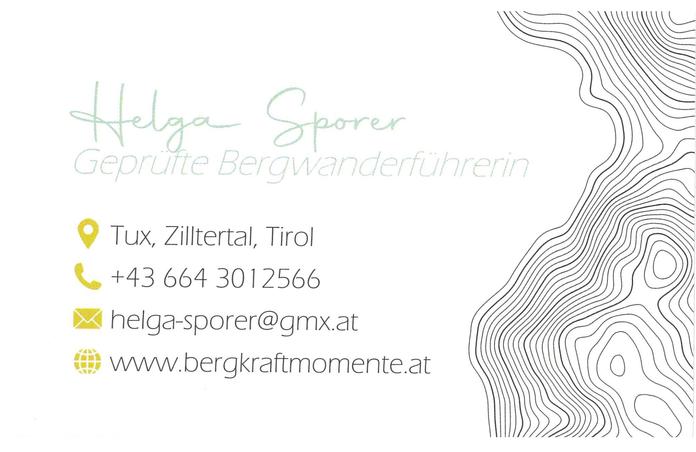 Bergkraftmomente - Wanderführerin Helga Sporer